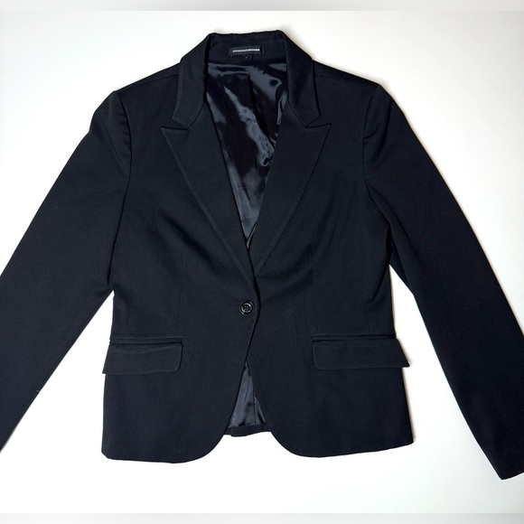 Express Design Studio Women's Black Stretch Blazer Jacket Size- 12 - Picture 5 of 8
